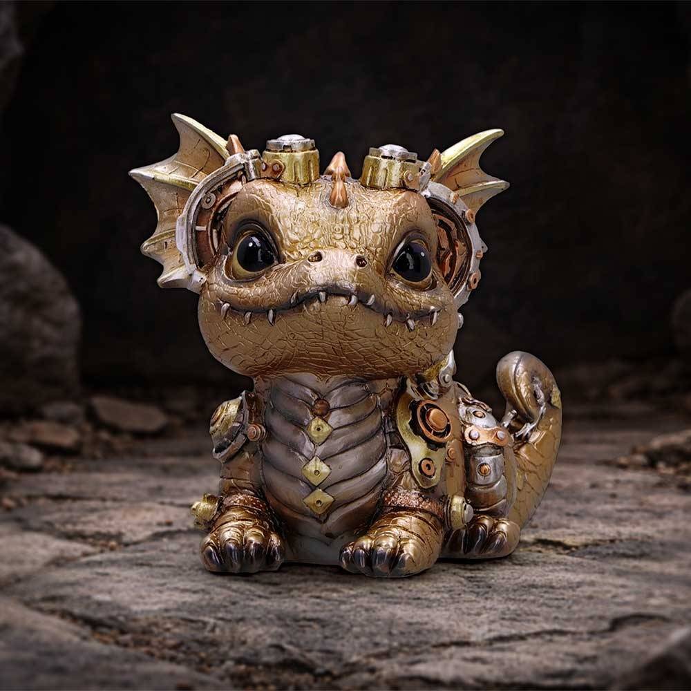 Nemesis Now - Gearling Figurine - Dragon - Gold coloured